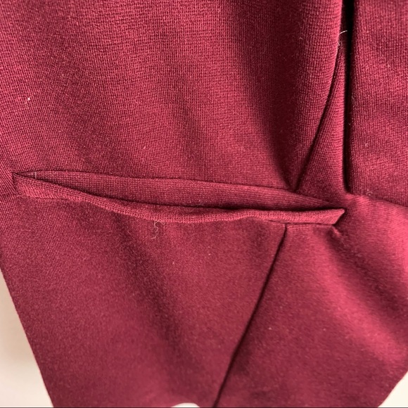 Torrid | Burgundy Ruched Sleeve Open Front Blazer Size 2X - Picture 7 of 7